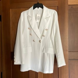 NWT White blazer